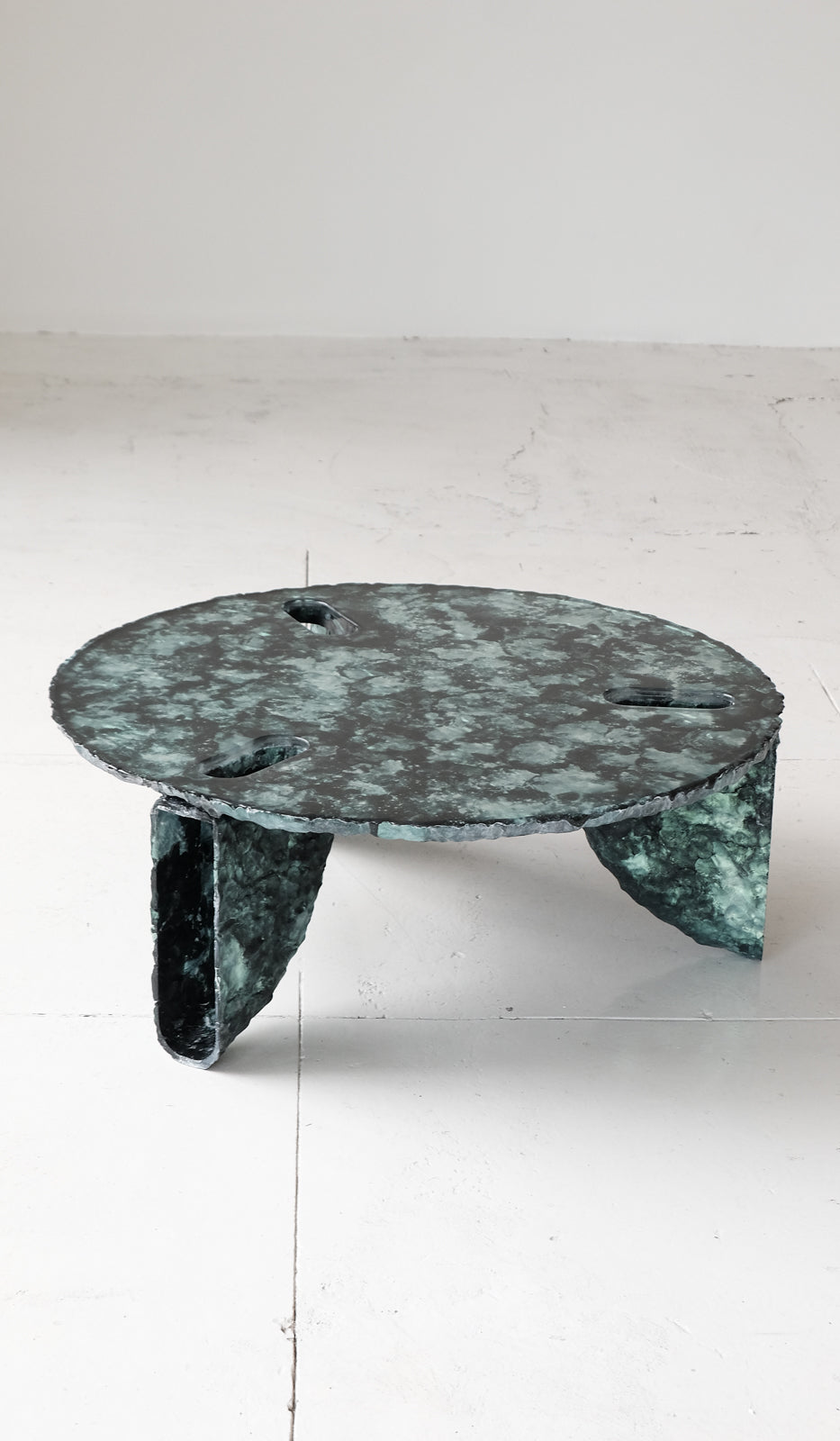 Green Textured Accent Coffee Table