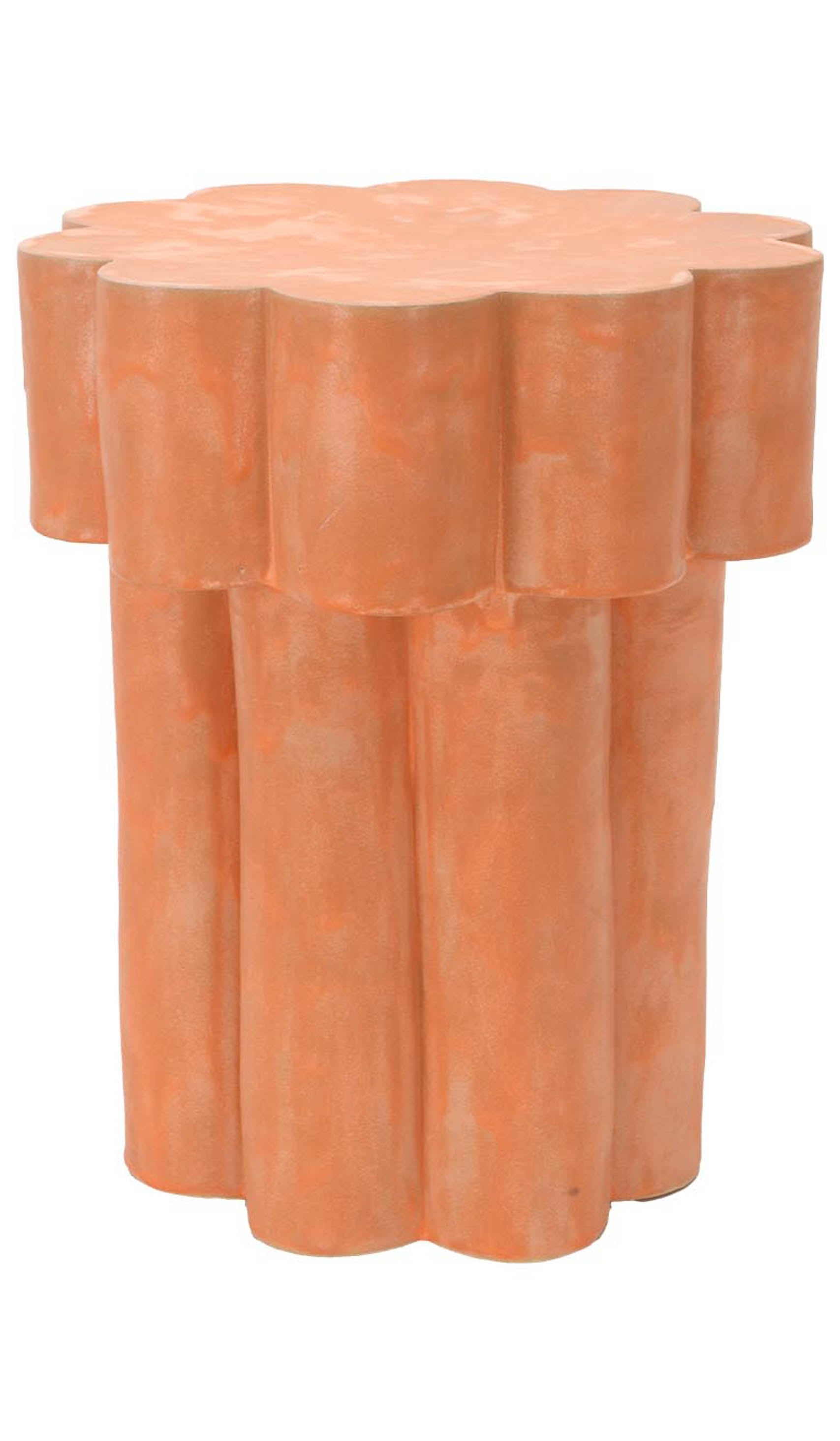 Layered Ceramic Accent Side Table