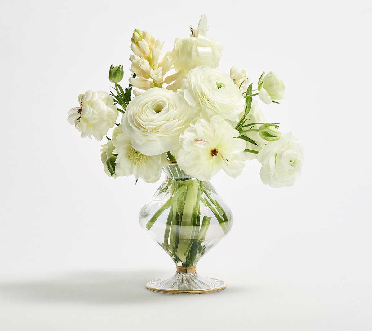 Textured Clear Decorative Bud Vase - Image 2